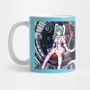 Anime Girl in Macha Cockpit Mug